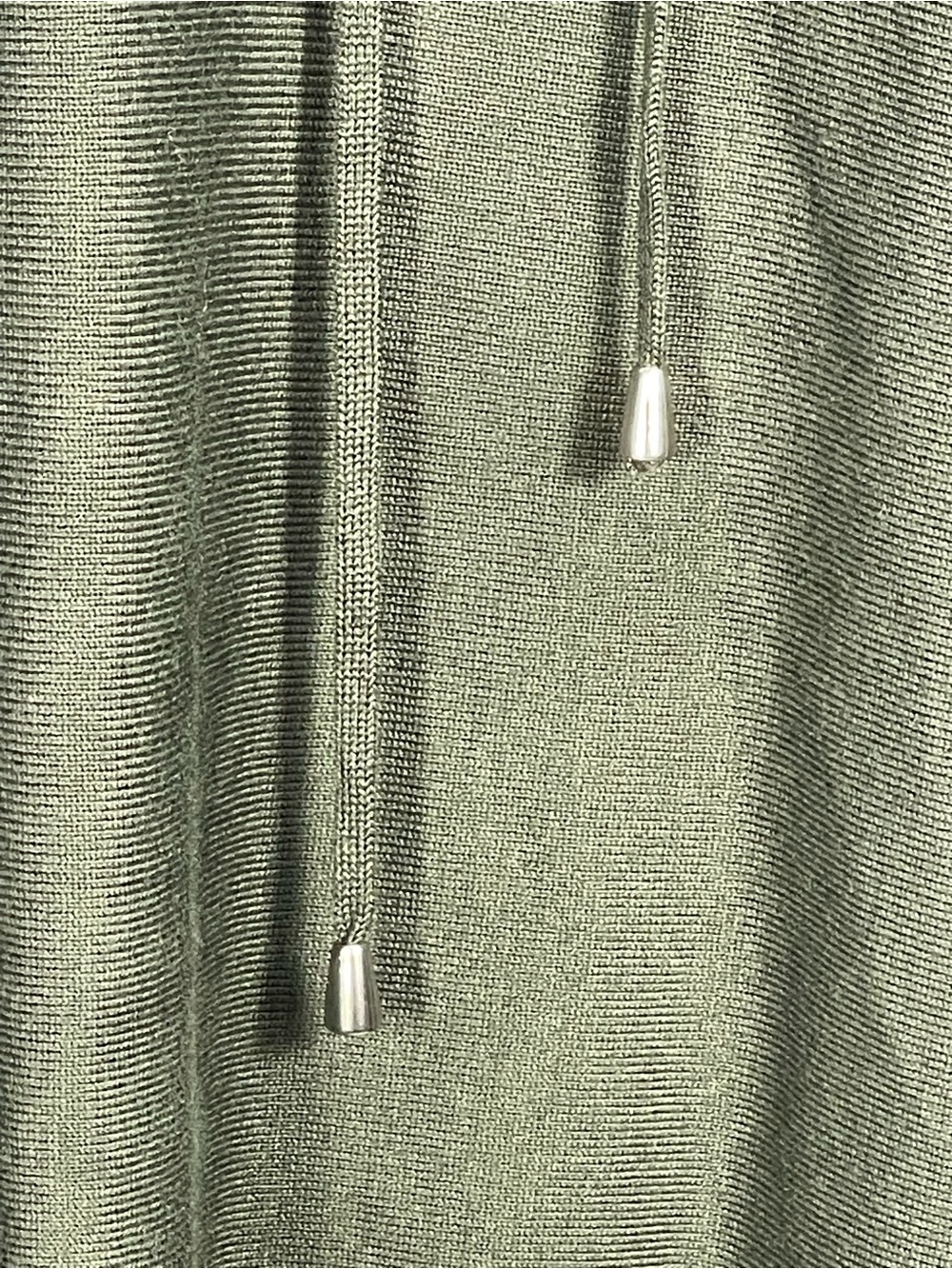 Cyrus Olive Green Crewneck Hooded Sweater w/batwing arms. Trendy versatile cute - Picture 3 of 10